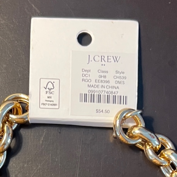 J. Crew Two-Tone Gold and Silver Necklace - Picture 2 of 2